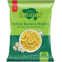 Garvi Gujarat Yellow Banana Wafer (6.35 oz bag)