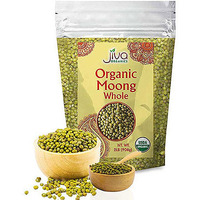 Jiva Organics Moong Whole (Green Gram Whole) - 2 lbs (2 lbs bag)