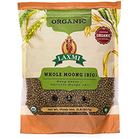 Laxmi Organic Whole Moong (Green Gram Whole) - 2 lbs (2 lbs bag)