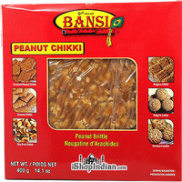 Bansi Peanut Jaggery Chikki - Peanut Brittle (14.1 oz box)