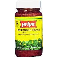 Priya Coriander Pickle with Garlic (300 gm bottle)
