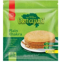 Garvi Gujarat Khakhra - Plain Wheat (7 oz bag)