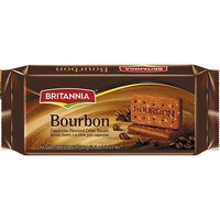 Britannia Bourbon Cappuccino Flavored Cream Biscuits- 100 gms (4-Packs) (4 x 100 gm packs)