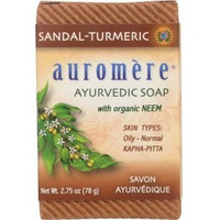 Auromere Ayurvedic Soap - Sandal Turmeric (2.75 oz box)
