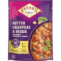 Patak's Butter Chickpeas & Veggies (Ready-to-Eat) (10 oz pouch)