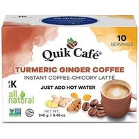 Quik Cafe Instant Turmeric Ginger Coffee (10 Pack) (10 box sachets)