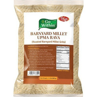 Go Within Barnyard Millet Idli Rava - Roasted Barnyard Millet Grits (500 gm bag)