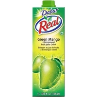 Dabur Real Green Mango Aampanna Fruit Juice Drink (33.8 oz pack)