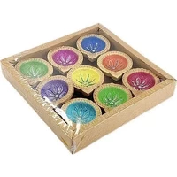 Pooja Diya without Wax - 9 Pack (9 diyas)