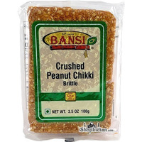 Bansi Crushed Peanut Chikki (Peanut Brittle) (3.5 oz pack)
