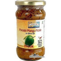 Ashoka Punjabi Mango Pickle in Olive Oil (10.6 oz bottle)