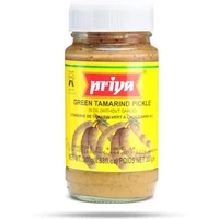 Priya Green Tamarind Pickle without Garlic (300 gm bottle)