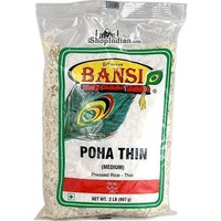Bansi Poha - Thin - Medium Pressed Rice  - Thin (2 lbs bag)