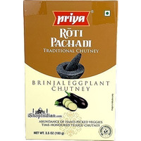 Priya Roti Pachadi - Brinjal Eggplant Chutney (3.5 oz box)