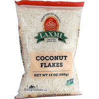 Laxmi Coconut Flakes - Unsweetened (14 oz bag)