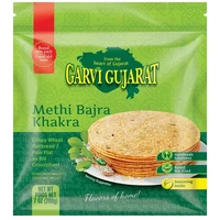 Garvi Gujarat Khakhra - Methi Bajra (7 Oz Pack)