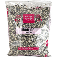 Deep Urad Dal SPLIT (Chhilka)- Split Matpe Beans (With Skin) - 4 lbs (4 lbs bag)
