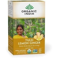 Organic India Tulsi Lemon Ginger Tea (18 tea bags)