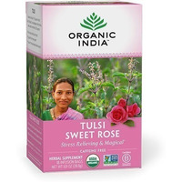 Organic India Tulsi Sweet Rose Tea (18 tea bags)