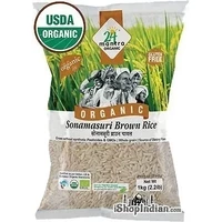 24 Mantra Organic Brown Sona Masoori Rice - 2.2 lbs (2.2 lbs bag)