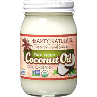 Hearty Naturals 100% Virgin Organic Coconut Oil (15 oz bottle)