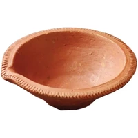 Plain Clay Mitti Diyas (Small - 2 ) - 12 Pack (12 diyas)