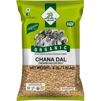 24 Mantra Organic Chana Dal / Bengal Gram - 4 lbs (4 lbs bag)