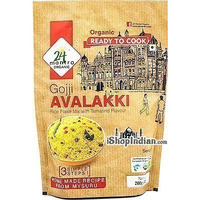 24 Mantra Organic Gojji Avalakki (Rice Flakes Mix with Tamarind Flavor) - Ready to Cook (5.3 oz box)
