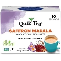 Quik Tea - Instant Saffron Masala Chai (10 Pack) (10 sachets)