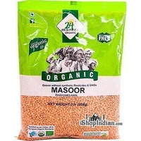 24 Mantra Organic Masoor Whole without Skin (Masoor Malka) - 2 lbs (2 lbs bag)