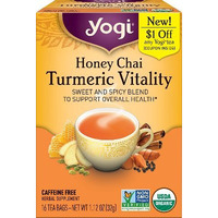 Yogi Honey Chai Turmeric Vitality Tea (16 tea bags)