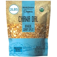 Khazana Organic Chana Dal (Bengal Gram Split) (2 lbs bag)