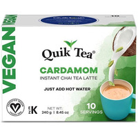 Quik Tea - Instant VEGAN Cardamom Chai (10 Pack) (10 pack box)