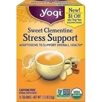 Yogi Sweet Clementine Stress Support (Adaptogens To Support Overall Health) (16 tea bags)