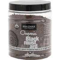 Khazana Organic Mustard Seeds (10 oz jar)