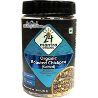 24 Mantra Organic Roasted Chickpeas - Salted (10 oz jar)