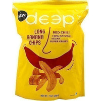Deep Long Banana Chips - Red Chiili (7 oz bag)