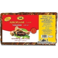 Aeroplane Brand Tamarind Slab (Imli) - 200 gms - Pack of 10 (10 x 200 gm pack)