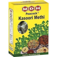 MDH Kasoori Methi (Dry Fenugreek Leaf) - Pack of 6 (6 x 100 gm pack)