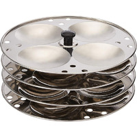 Stainless Steel 4 Tier Idli Stand (each)