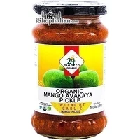 24 Mantra Mango Avakaya Pickle without Garlic (10.58 oz jar)