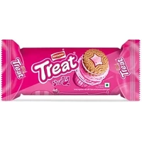 Britannia Treat Biscuits - Strawberry Cream Flavor (125 gm pack)