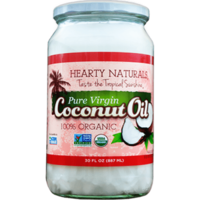 Hearty Naturals 100% Virgin Organic Coconut Oil - 30 oz (30 oz jar)