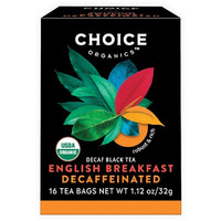Choice Organics English Breakfast Decaffeinated Black Tea - 16 Tea Bags (16 tea bags)