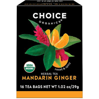 Choice Organics Mandarin Ginger Herbal Tea - 16 Tea Bags (16 tea bags)