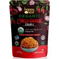 Happy Leaf Organic Chilli Garlic Chakli (6 oz bag)