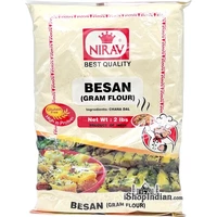 Nirav Gram Flour (Besan) Chickpea Flour - 2 lbs (2 lbs bag)