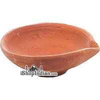 Plain Clay Diyas (2.5 ) - 6 Pack (6 diyas)