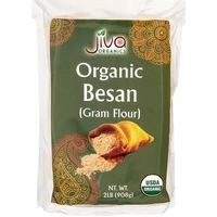 Jiva Organics Besan Flour / Gram Flour / Chickpea Flour - 2 lbs (2 lb bag)