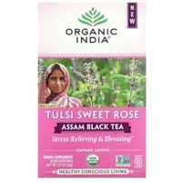 Organic India Assam Black Tea (Tulsi Sweet Rose) (18 ct box)